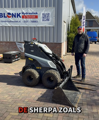 Sherpa minilader: compact, krachtig en volledig ontzorgd door Blonk Hydrauliek